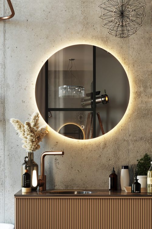 Зеркало с подсветкой в ванную FURIA 60 (1)